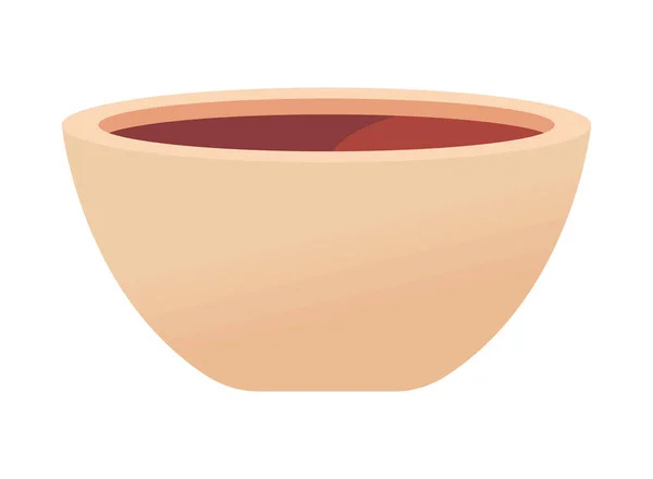 Bowl Sauce Isolated Icon — 스톡 벡터