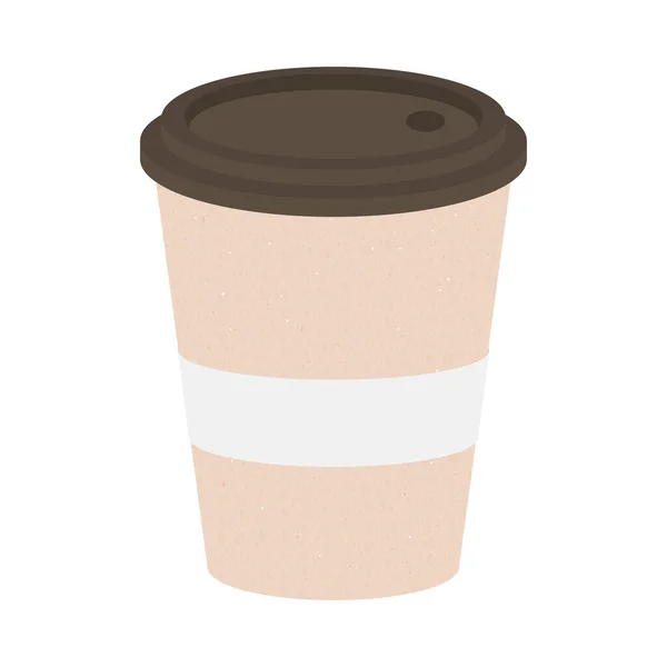 Eco Takeaway Cup Mockup Icon — ストックベクタ