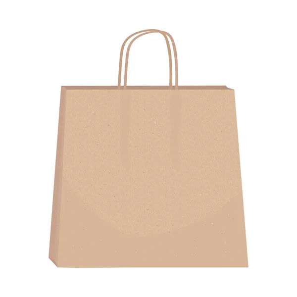 Shopping Eco Bag Mockup Icon — Vetor de Stock