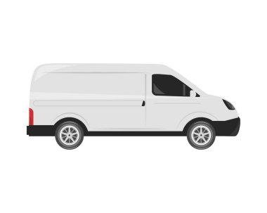 car van mockup isolated icon