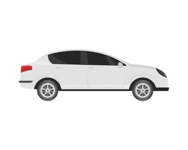 sedan car mockup isolated icon