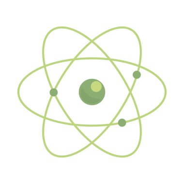 green atom energy isolated icon