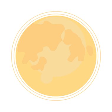 Dolunay gökyüzü izole edilmiş simge