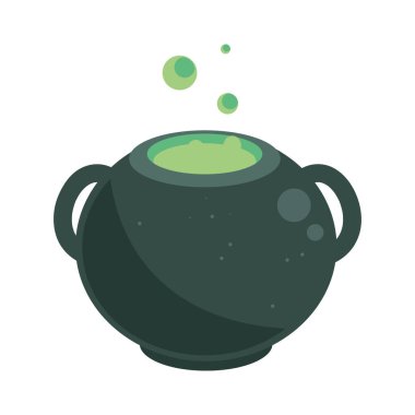 halloween cauldron potion isolated icon