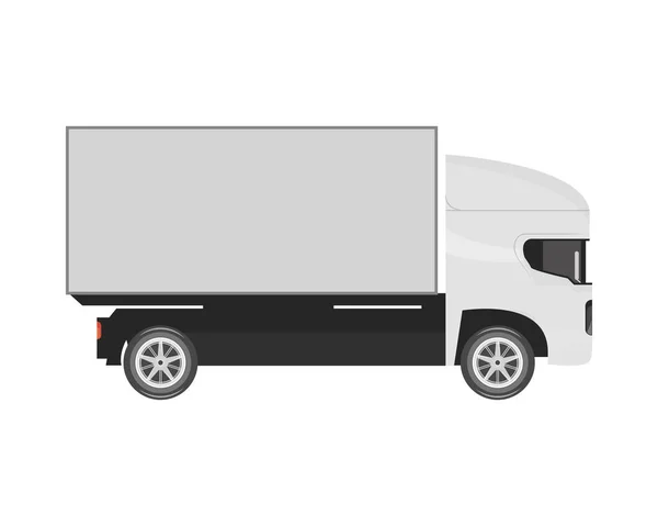 Truck Car Mockup Isolated Icon — Stock Vector