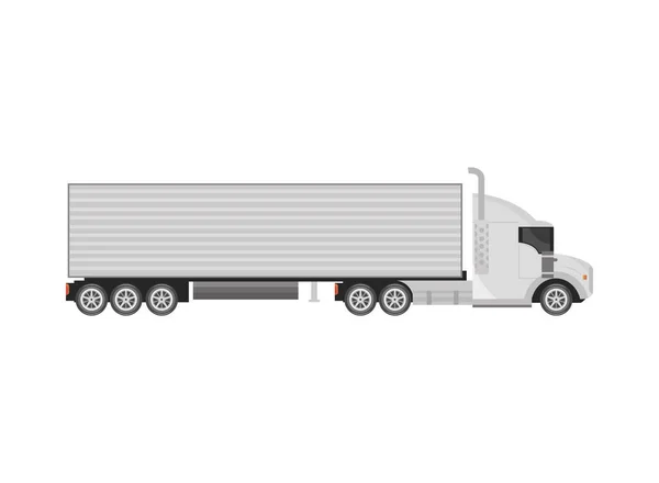Cargo Truck Mockup Isolated Icon — Stockový vektor