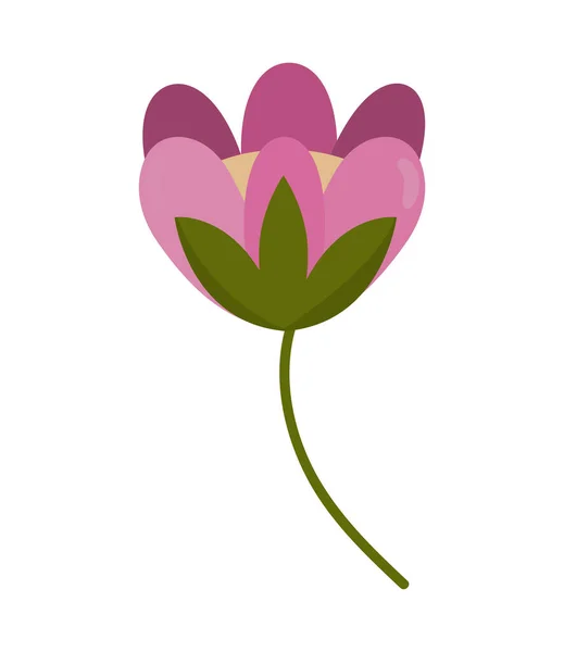 Flower Cartoon Isolated Icon Flat — 图库矢量图片