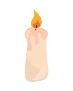 burniong candle light isolated icon
