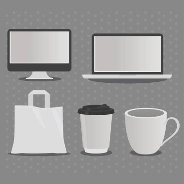 set of mockup brand corporate, design