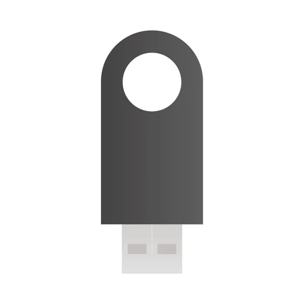 Mockup Flash Drive Isolated Icon — Vector de stock