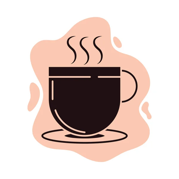 Coffee Cup Icon Flat Vector — Vector de stock