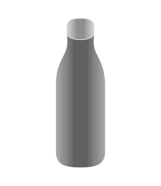 Mockup Steel Bottle Isolated Icon — Stockvektor