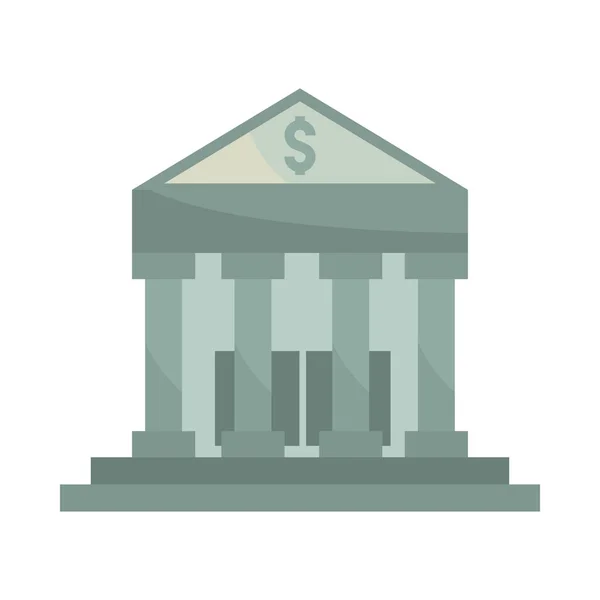 Bank Money Income Icon Isolated — Stok Vektör