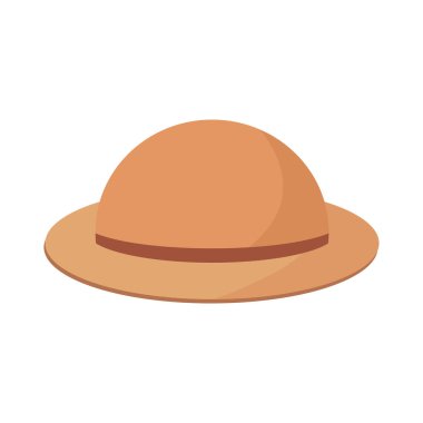 male hat isolated icon on white background
