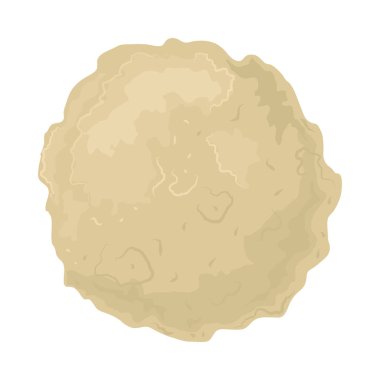 white chocolate ball isolated icon