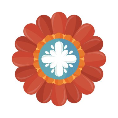flower decoration isolated icon design