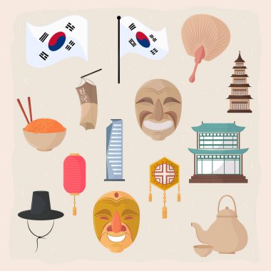 icons korea culture and tradition, design