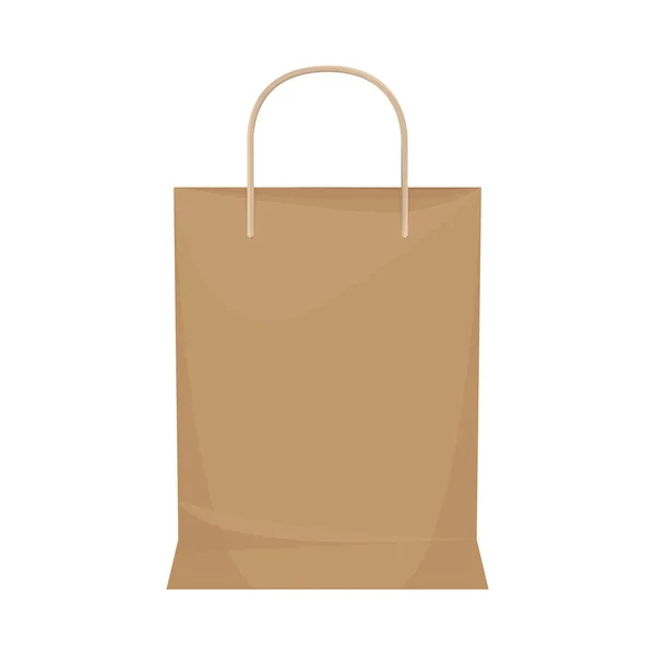 Take Away Shopping Bag Mockup Icon — 스톡 벡터