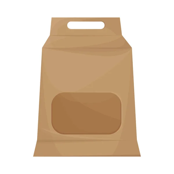 Take Away Cardboard Pack Mockup Icon — ストックベクタ