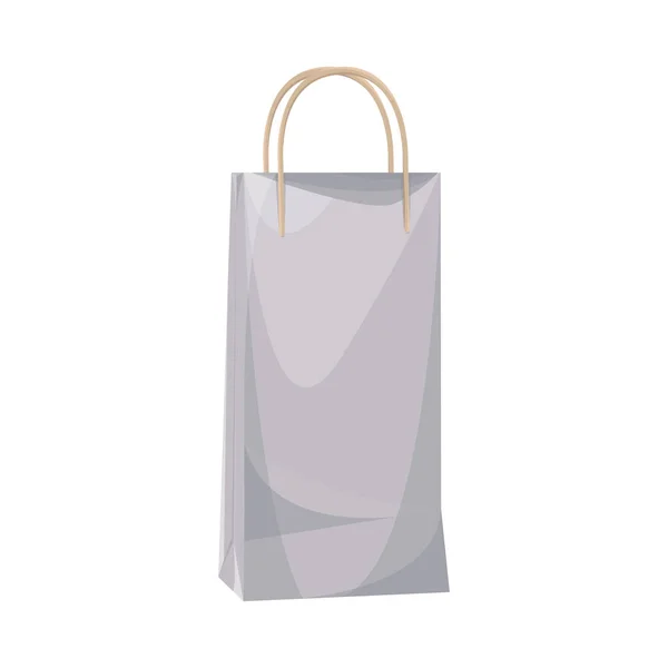 Take Away Gift Bag Mockup Icon — Stock Vector