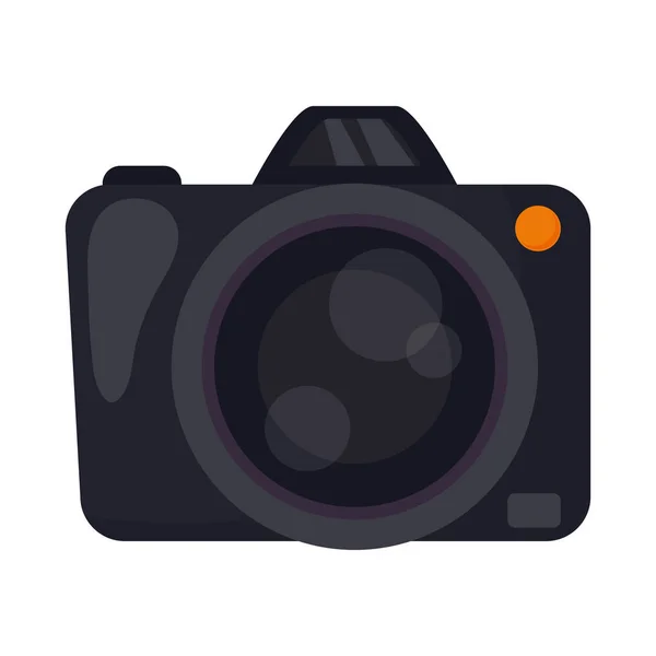 Camera Isolated Icon White Background — Stock Vector