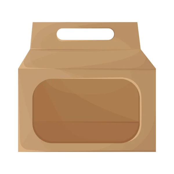 Take Away Eco Bag Mockup Icon — Wektor stockowy