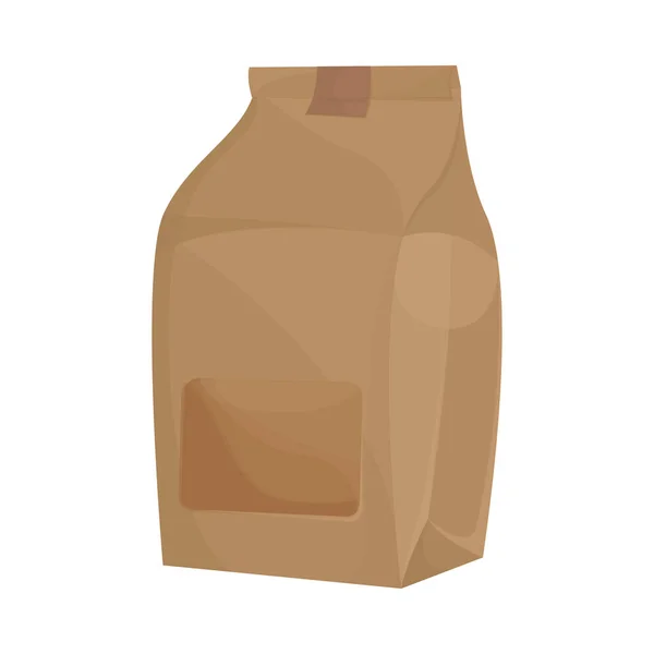 Take Away Bag Shop Mockup Icon Isolated — стоковый вектор