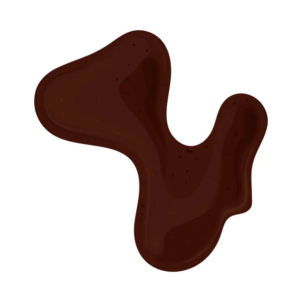 Chocolate Cream Isolated Icon Vector — стоковый вектор