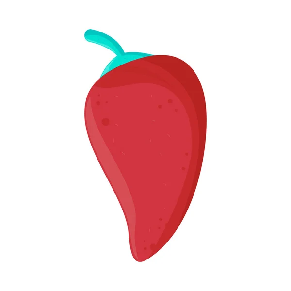 Chili Pepper Isolated Icon Design — Image vectorielle