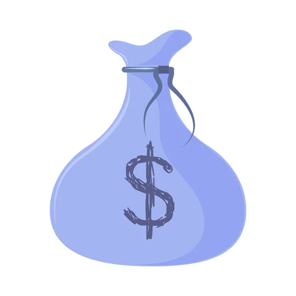 Saving Investing Money Bag Icon — Vetor de Stock