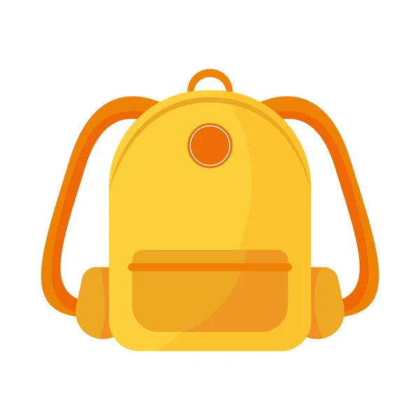 Backpack Isolated Icon White Background — Vettoriale Stock