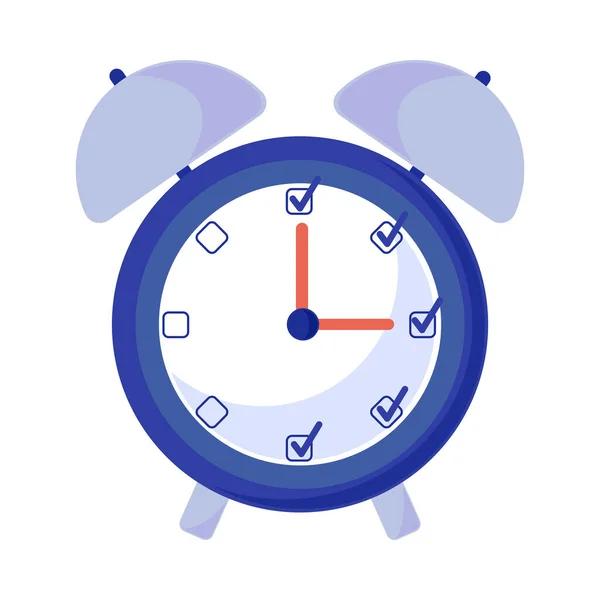 Clock Alarm Timer Business Tasks Design Icon — Vetor de Stock