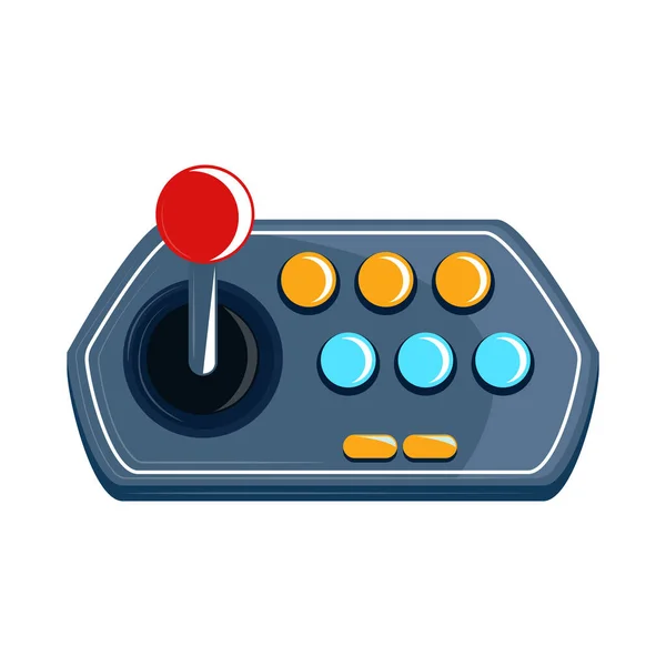 Joystick Buttons Video Game Style Icon — Stock Vector