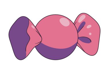sweet candy isolated icon flat