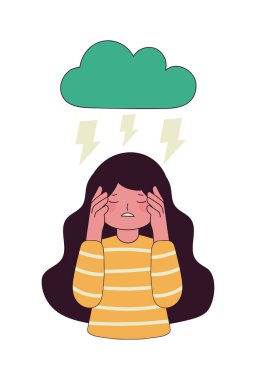 woman problem feel anxiety, isolated