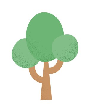 yeşillik ağaç doğa izole simge