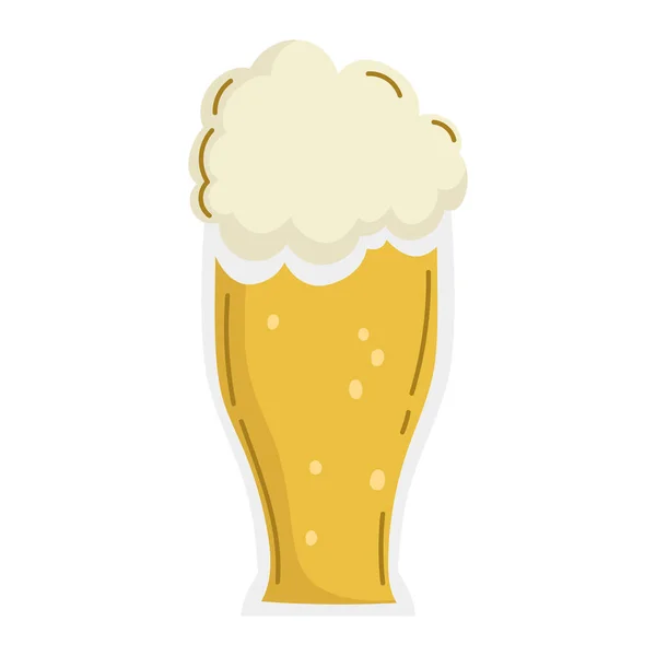大啤酒杯图标隔离 — 图库矢量图片
