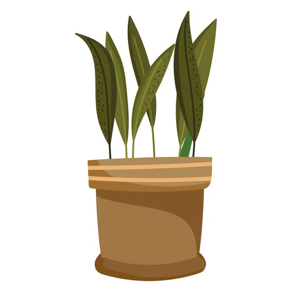 Jardinería Planta Interior Icono Aislado Plano — Vector de stock