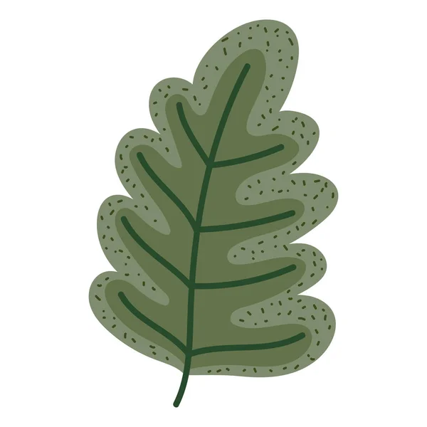 Leaf Foliage Icon Flat Isolated — Stock Vector