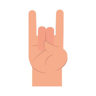 El rock 'n roll jest ikonu izole