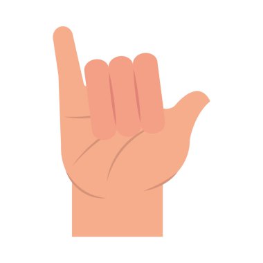 Shaka el hareketi simgesi izole edildi