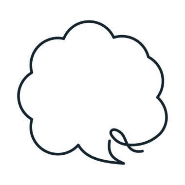 konuşma kabarcığı sosyal medya çizgisi simgesi