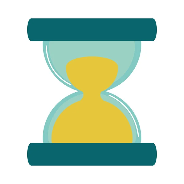 Time Clock Hourglass Icon Isolated — Stock Vector