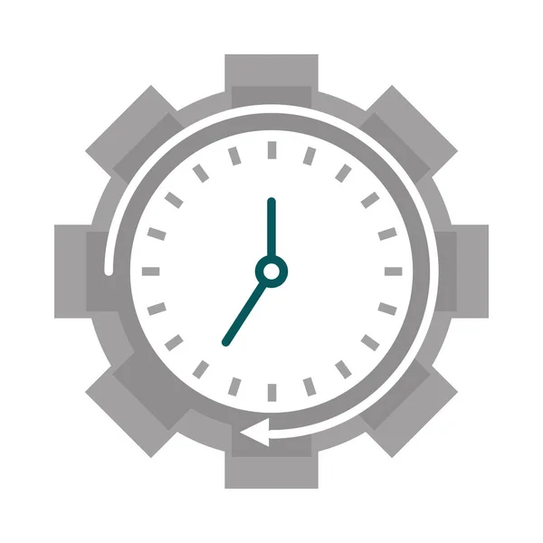 Tiempo Reloj Trabajo Icono Aislado — Vector de stock