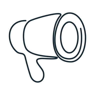 hoparlör sosyal medya satırı simgesi çizdi