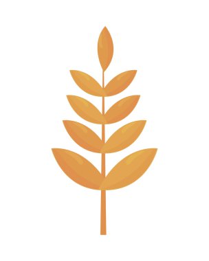 sonbahar yaprakları simgesi düz izole