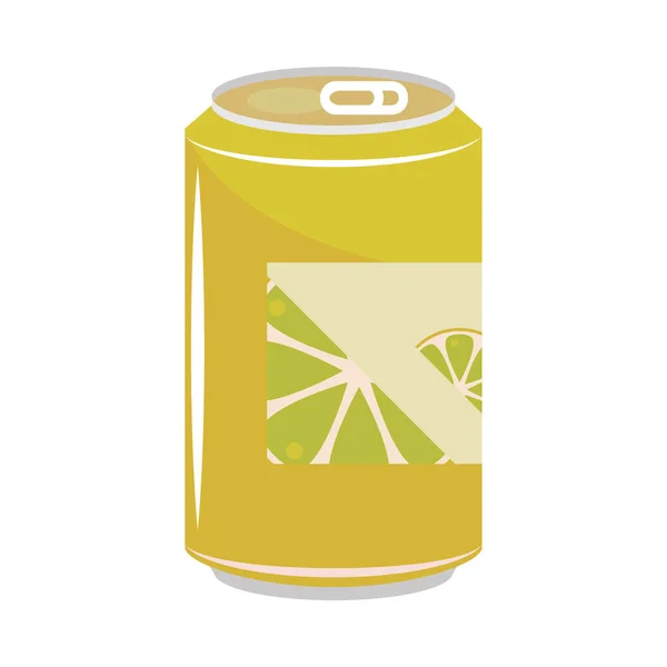 Refrigerante Limão Pode Bebida Ícone —  Vetores de Stock