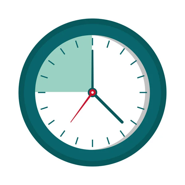 Horloge Temps Icône Concept Isolé — Image vectorielle