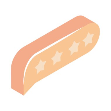 izometrik sosyal medya derecelendirme simgesi