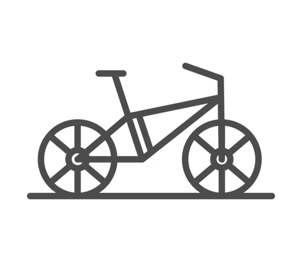 自転車旅行線状のアイコンが孤立し — ストックベクタ
